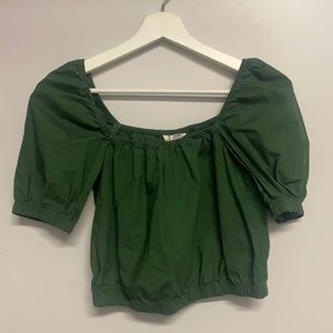 Brand New H&M Green Crop Top - XS